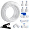 Vegena 20 m de cable de entrada de agua universal para frigorífico, manguera de agua de 1/4 pulgadas