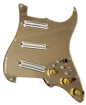 Prewired Loaded Pickguard Set Multifunktions-Push-Pull-Konverter Mini-Humbucker-Tonabnehmer Für ST-Gitarre Prewired Pickup Pickguard