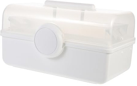 Mobestech Medikamenten Organisationsbox Große Kapazität Aus Transparentem Kunststoff Mit Griff Mehrschichtige Aufbewahrung Für Notfallmedikamente Und Haushaltsgegenstände