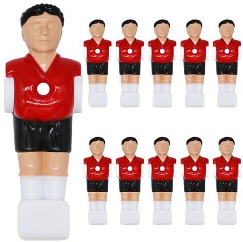eyepower 11 Tischkicker Figuren 16mm - Türkei Trikot Rot Schwarz - Tisch Fussball Kicker Figuren - Tisch Fussballspiel Zubehör Fußball Kickertisch Ersatzteile Tischfussball Figuren Kicker Tisch