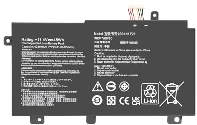 B31N1726 Akku für ASUS TUF A15 FA506 FA506IV FX504 FX504GM FX505 FX505D FX505DT FX505DV FX505DY FX504GD FX504GE FX80 FX80GM FX80GE FX80GD FX86 FX86FM FX86FE Gaming A17 FA706 FA706IH