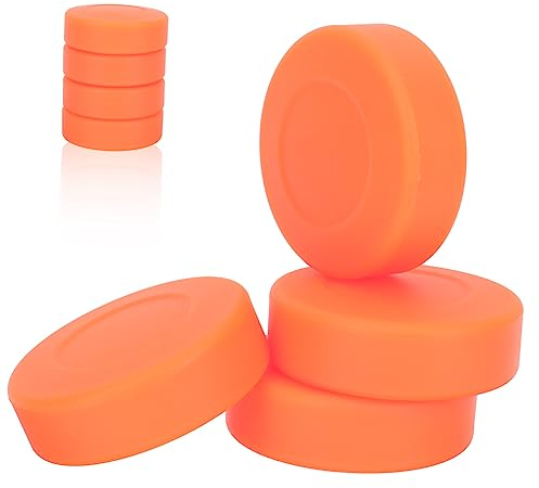 WESIEVYA 4stücke Eishockeypuck Aus Gummi Für Training Und Üben Hockey Pucks Für Erwachsene Und Junge Mädchen Zum Spielen Glatten Oberflächen