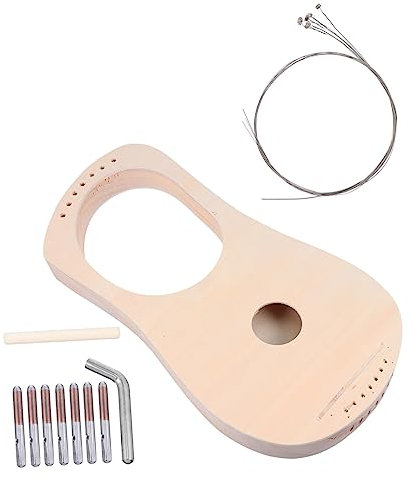 ibasenice Handgefertigtes Lyra-harfen Diy-bastelset Aus Holz Für Junge Mädchen Musikinstrument Zum Einfachen Zusammenbauen Fördert Manuelle Fähigkeiten Und Musikalisches Interesse