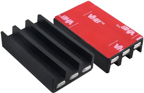 Mesee Paquete de 2 soportes magnéticos para brocas para destornilladores de impacto y taladros, soporte magnético para puntas de destornillador con adhesivo súper fuerte, soporte para brocas de