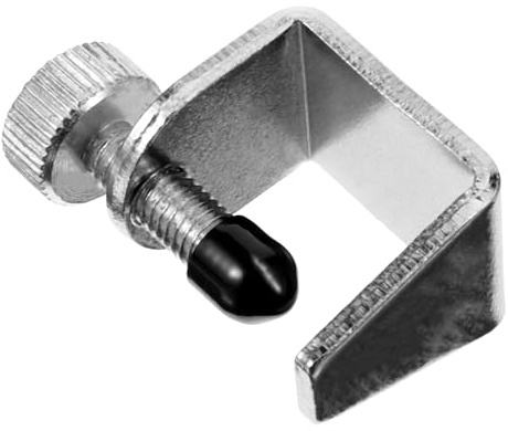 Kompakter Gitarrenverstärker Clip für Gitarre und Bass, Silber | Metallausführung, Einfache Montage per Clip, zur Klangverlängerung bei Gitarren und Bässen