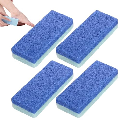 Bimsstein Für Füße - 4er Set Fußpflege Steine Zur Schwielenentfernung - Fersenschrubber Zur Erweichung Harter Haut Dem Einweichen Für Die Dusche