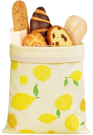 Bread Storage Pouch – Reusable | Breathable Cotton Linen Bag for Fresh Bread, Baguettes Rolls and Bakery Items Eco Friendly Durable and Washable Perfect for Kitchen Storage Travel 12.99x16.93 in