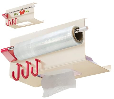 GkgWuxf Soporte para pañuelos faciales, estante para pañuelos de pared con gancho, estante de papel higiénico que ahorra espacio, para baño, inodoro, cocina, universidad, dormitorio, hotel, balcón