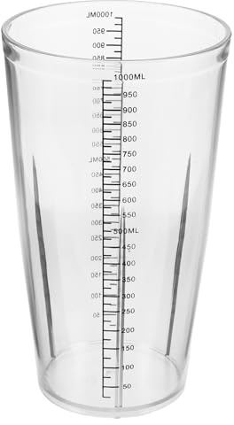 UKCOCO Bicchiere per Mixer ad Immersione da 1000 Ml in PC Resistente All'usura, Facile da Pulire, Contenitore Sostitutivo per Uso in Cucina e Negozi di Tè