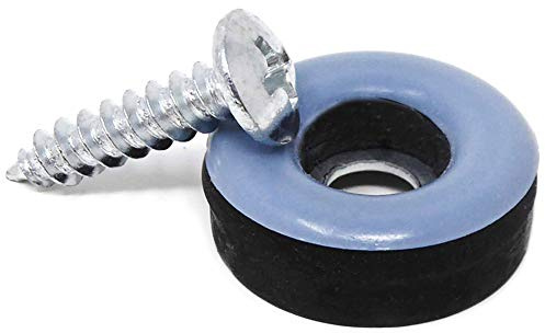 Adsamm® / 32 x PTFE-Möbelgleiter mit Schraube/Grau-Blau/Ø 19 mm/rund/Möbel- und Bodengleiter zum Schrauben