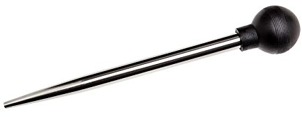 Probenehmer aus Edelstahl mit Gummidruckball - Probe-Entnehmer für Bier- oder Weinproben - Testen ohne Heber, Zapfen oder Abgießen