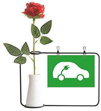 Beauty Gift Vehículos de energía enchufe proteger el medio ambiente rosa artificial flor colgante jarrones decoración botella