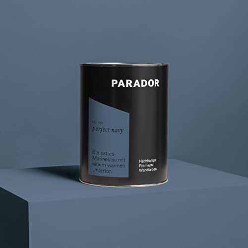 Parador Wandfarbe Perfect Navy blau marineblau 2,5 L - nachhaltige Premium Innenfarbe matt - hohe Deckkraft tropffest spritzfest ergiebig schnelltrocknend geruchsneutral vegan