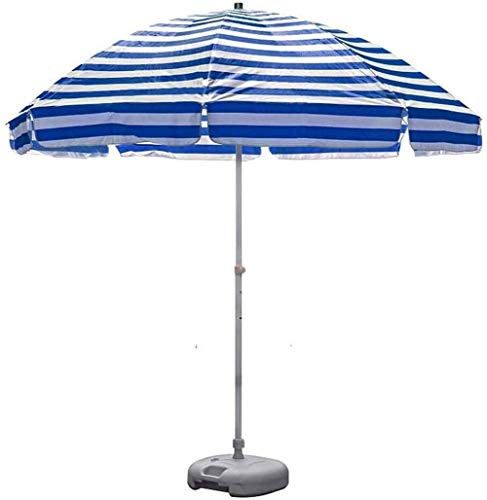 Outdoor Garden Parasols 8.2Ft Striped Beach Umbrella Uv 50+, Portable Outdoor Patio Garden Umbrella Sun Shelter With 8 Sturdy Ribs And Crank good