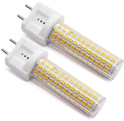 G12 LED Lampadina 15W, Lampade del Mais di Bi-Pin (Alogena/Incandescente Equivalente 120W), 6000K 1500 Lumen, per la Casa/la Strada/il Giardino/il Paesaggio/Magazzino, Pacchetto di 2 (Bianco Freddo)