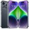 MIZHAO New I 14 Pro Max 5g Smartphone Android 13 Mobile Phone 7.3 Inches 6gb 128gb 8000mah 72mp 108mp Dual Sim Dual Standby Face Recognition(Size:6GB+128GB,Color:Black)