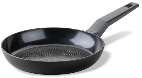 Fackelmann Statement Padella Ø 24 cm, rivestita in ceramica, alluminio riciclato con rivestimento antiaderente, struttura a nido d'ape, per tutti i piani cottura, compresi quelli a induzione