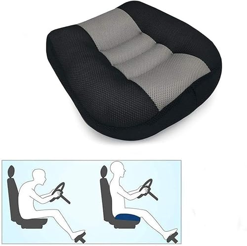 Sonhomay Auto-Sitzerhöhung, tragbar, ergonomisches Sitzkissen, Erhöhung der Höhe, Boost-Matte mit Griff, für Auto, Büro, Zuhause