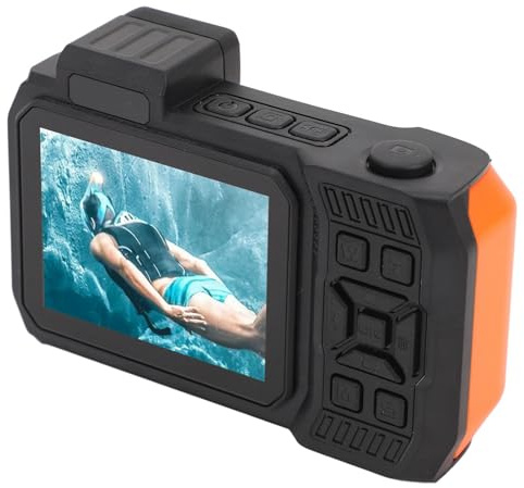 Fotocamera Subacquea 4K Fotocamera Subacquea 11FT Fotocamera Subacquea 48MP Autofocus Doppio Schermo Selfie Fotocamera Subacquea per Snorkeling Fotocamera Digitale Compatta