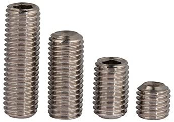 Vite di arresto, vite di arresto a brugola Viti di fissaggio in acciaio inossidabile 304 Bullone M10*8/12-50 Metri macchina Esagonale interno Esagonale Esagono incassato Testa a tazza Senza testa(10mm