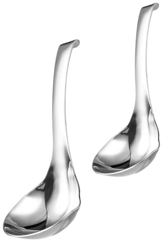 Cabilock 2piezas Cucharones Inoxidable Cucharas Para Sopa y Olla Caliente Diseño Moderno y Práctico