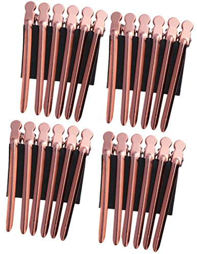 Beaupretty 24piezas Accesorios De Pinzas Inoxidable Para Peluquería Cabello Diseño Único