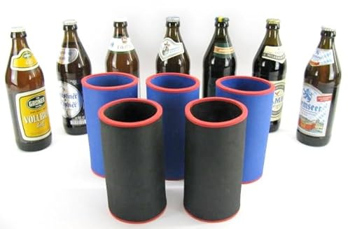 Erstklassige Qualitätskühler für 0,5L Bierdosen oder Bierflaschen im bunten Mix aus 5 Neoprenkühlern. Echtes Neopren mit 5-6mm Stärke. (Bayrische Flaschen)
