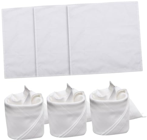 Vaguelly 6pcs Pure Cotton Mouth Cloth Wine Glass Wipe Towels Goblet Napkins for Dinner Supply Hand Towels for Glasses Cleaning Cloth