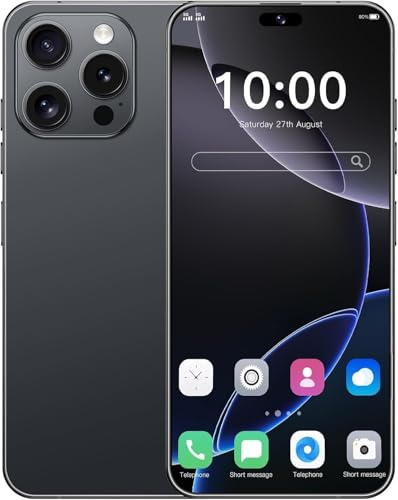 A16 Pro MAX telefono sbloccato Smartphone, espansione di archiviazione 8GB+256GB, telefono Android 78MP, schermo da 6.9 pollici, batteria da 4500 mAh, smartphone dual SIM/doppia identificazione