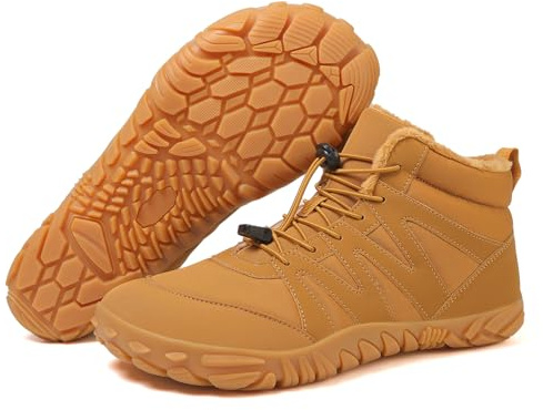 Generisk vinter kvinnor män barfotaskor vattentäta och halkfria barfotaskor stövlar barfotaskor sneakers, 1699 brun, 37 EU