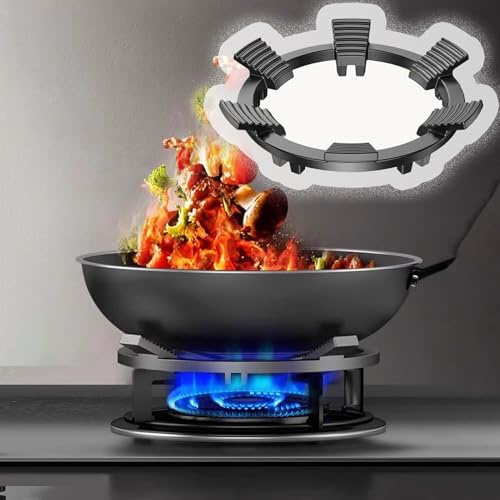 Wok Support Ring Eplacement Parts, Anti-Scratch Gas Stove Cover/Wok Stand Rack, Burner Mounting Gasket for Flat Pans/Coffee Moka Pot