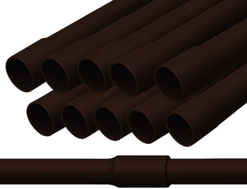 Tubo rigido in PVC da 28 mm (M28) – 20 m, ignifugo, per montaggio a parete, marrone scuro