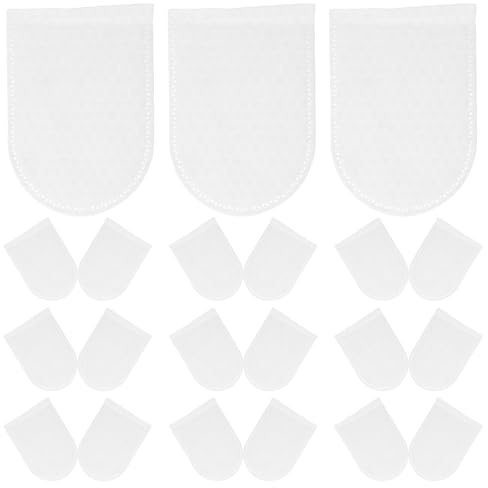 Healifty Dischetti di Cotone Struccanti Riutilizzabili per Viso Design a Tasca a Forma a U, Tessuto Non Tessuto Morbido e Confortevole, 120 Pezzi per Rimozione Trucco e Pulizia Orale