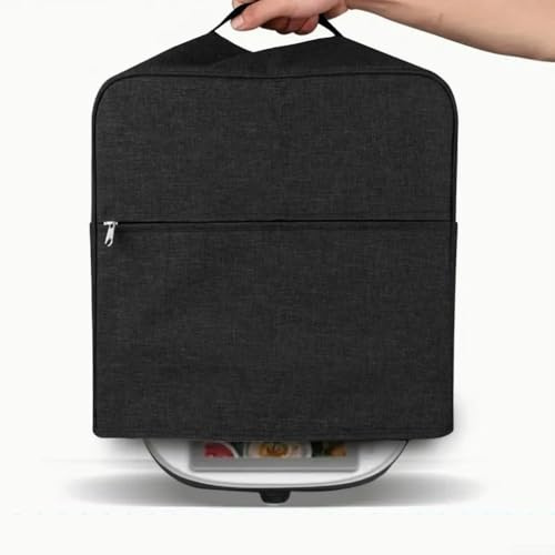 MeevrgR Custodia a doppio strato per Bimby TM5 / TM6 - Protezione antipolvere in tessuto Oxford impermeabile con tasche laterali, colore nero (34 x 34 x 34 cm)