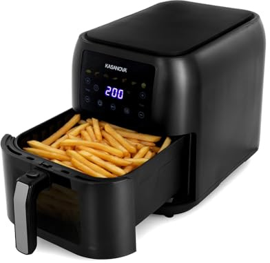 Friggitrice ad aria digitale 8 L 1700 W nera
