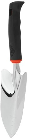TOYANDONA Pala da Giardinaggio in Acciaio Inox Multifunzionale Impugnatura Ergonomica Nera, Piccola Pala a Mano per Piantare Fiori e Trapiantare, Attrezzo Portatile per Giardino, Balcone
