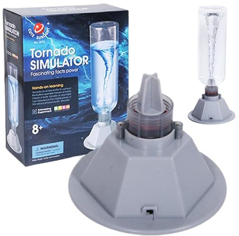 Tornado Maker Science Kit Tornado giocattolo a batteria, ricicla una bottiglia vuota per costruire il creatore per ragazzi e ragazze dagli 8 anni in su, lampada