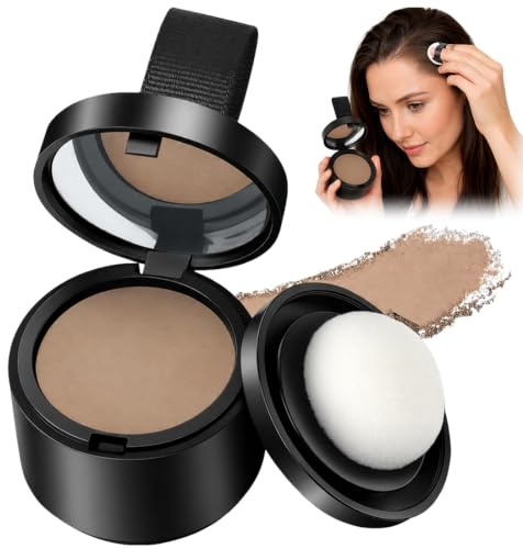 BGASWR 1 Pièce Boldify poudre de racine de cheveux,Couverture Instantanée pour Clairsemés,Résistante à l'Eau et à la Transpiration,Brun Clair,Cacher la ligne des cheveux