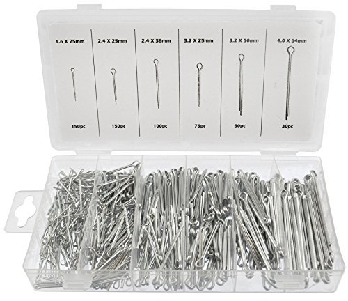 500 Piece Trade Cotter Pin / Split Pin Set HW155