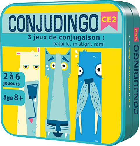 Aritma Juego Educativo, conjugación Verbal (francés), Idioma, Tarjeta Flash, niño, Negro, Escuela Primaria
