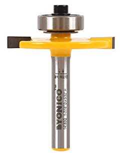 Yonico 14183q #10 Biscuit Joint Slot Cutter Router Bit 1/4-Inch Shank