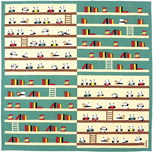 Hamamonyo Furoshiki Wickeltuch Panda in Bibliothek 4190
