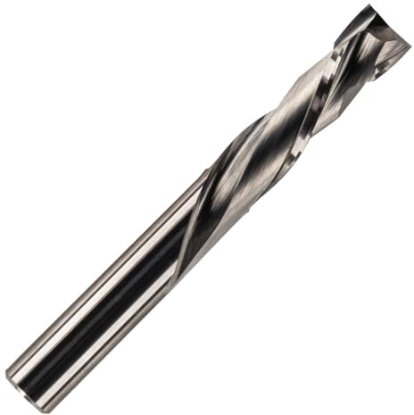 Rennie Tool - 6mm x 22mm Flute Solid Carbide 2F Compression Router Bit | For MDF, Plywood, Wood, Laminates. 2 Flute Up Down Cut Router Cutter Bit / End Mill For CNC Routing / Machining. 6mm Shank