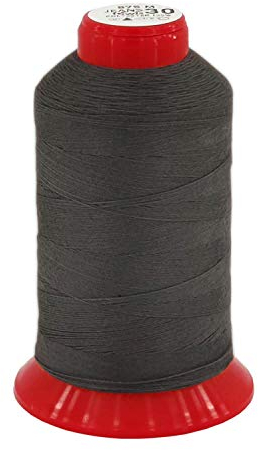 Jeansgarn Nähgarn Sattlergarn Ledergarn Steppgarn Knopfl, Stärke 30, 875 Meter (Dunkelgrau)