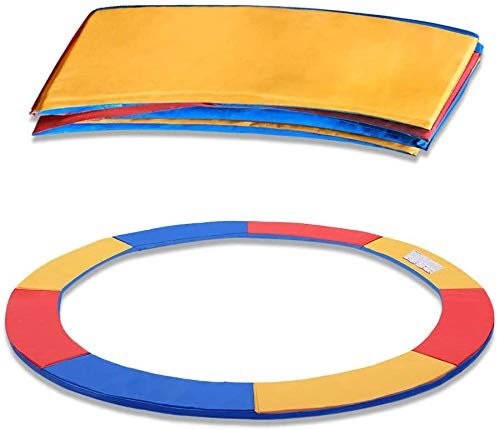 UISEBRT Federabdeckung Trampolin Randabdeckung, UV-resistent Randschutz, Sicherheitsmatte, Dreifarbig, 30cm Breite, für Trampolin Ø305 cm