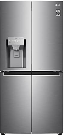 LG GML844PZ6F Frigorifero Americano Multidoor Total No Frost con Congelatore 506 L, Dispenser Acqua e Ghiaccio UV Nano, Door Cooling, Linear Cooling - Frigo Smart con Wi-Fi e Display LED Esterno