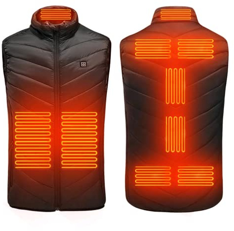 Bseical Heated Body Warmer Ladies Men, Heated Vest Heating Jacket With Usb Rechargeable Electric Thermal Vest, Winter Warm Lightweight Heating Gilet For Hunting, Outdoor, Skiing
