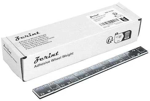 ZERINT WW-151Sb (5 g + 10 g) x 6 Klebegewichte für Räder ohne Blei, 30 Streifen