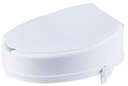 Erhöhter WC-Sitz-Riser -Medical Clamp-On erhöhter WC-Sitz-Riser, WC-Sitz-Riser mit Safe Lock, für ältere Menschen, Schwangere