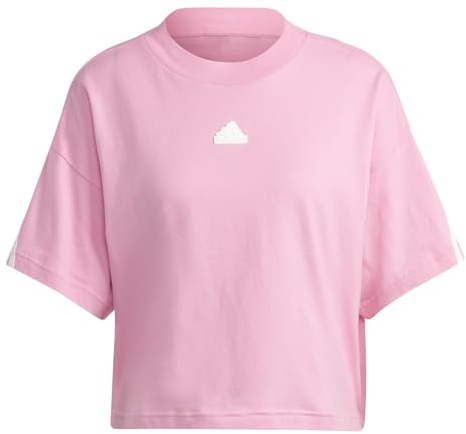 Adidas Damen T-Shirt (Short Sleeve) W Fi 3S Tee, Bliss Pink, IB8523, L